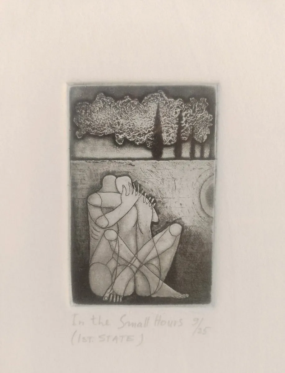 Korányi Gábor In The Small Hours Original Etching - Image 2