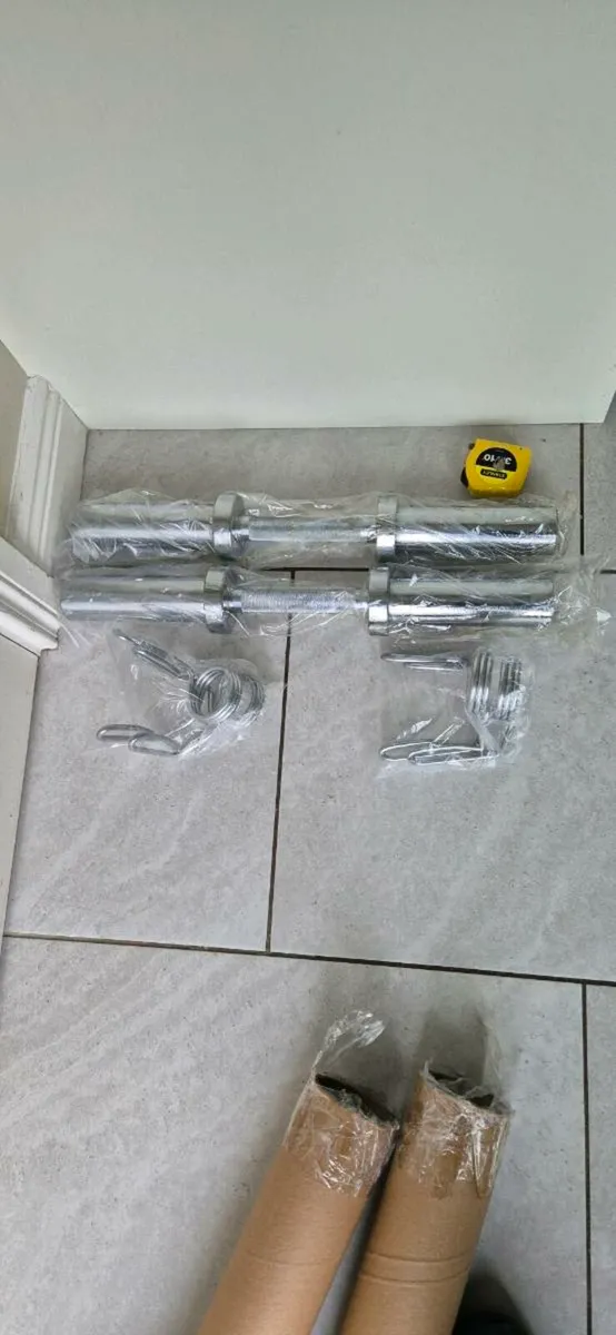 Brand new set of Olympic dumbbell handles - Image 1