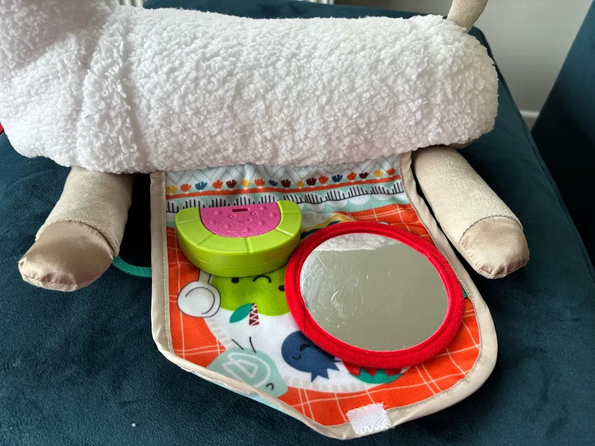 Fisher Price Grow with Me Tummy Time Llama Pillow - Image 3
