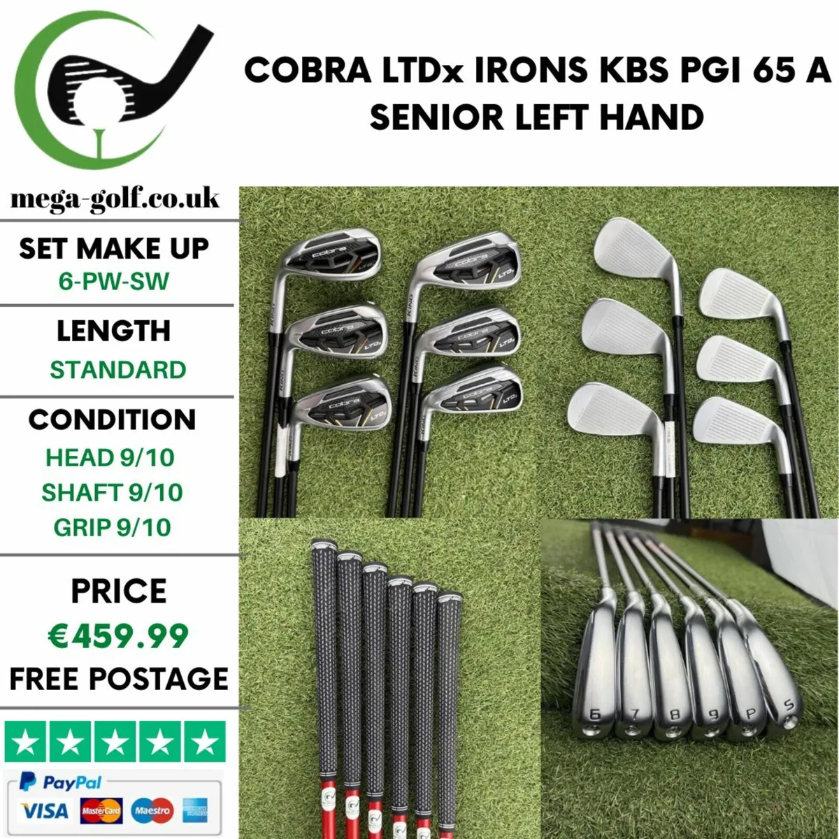 COBRA LTDx IRONS / 6-PW-SW / KBS PGI 65 A SENIOR - Image 1