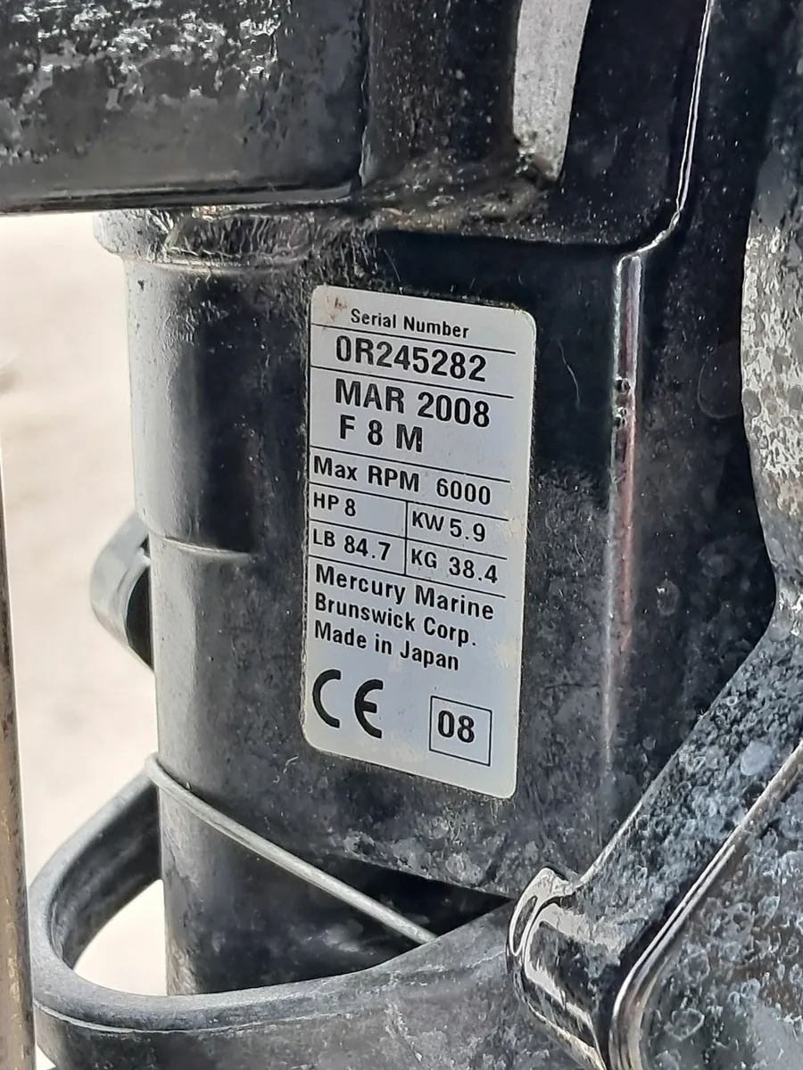 8hp mariner 4 stroke outboard - Image 2