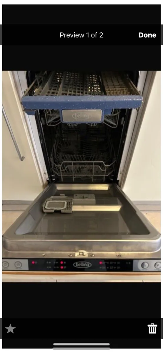 Belling Integrated Dishwasher - Image 1