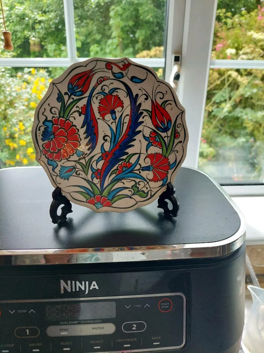Decorative Handmade plate on Stand. - Image 2