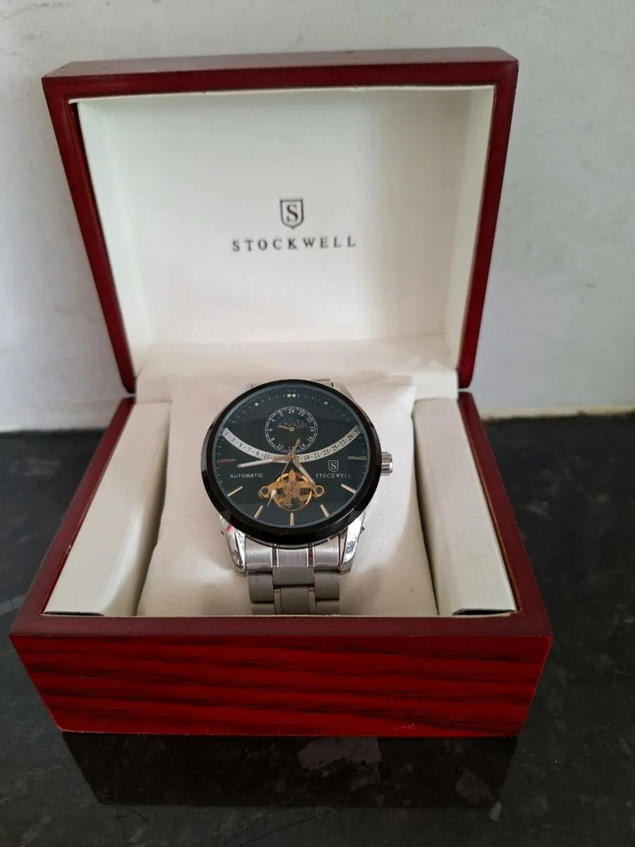 Gents Stockwell automatic moon phase watch - Image 1