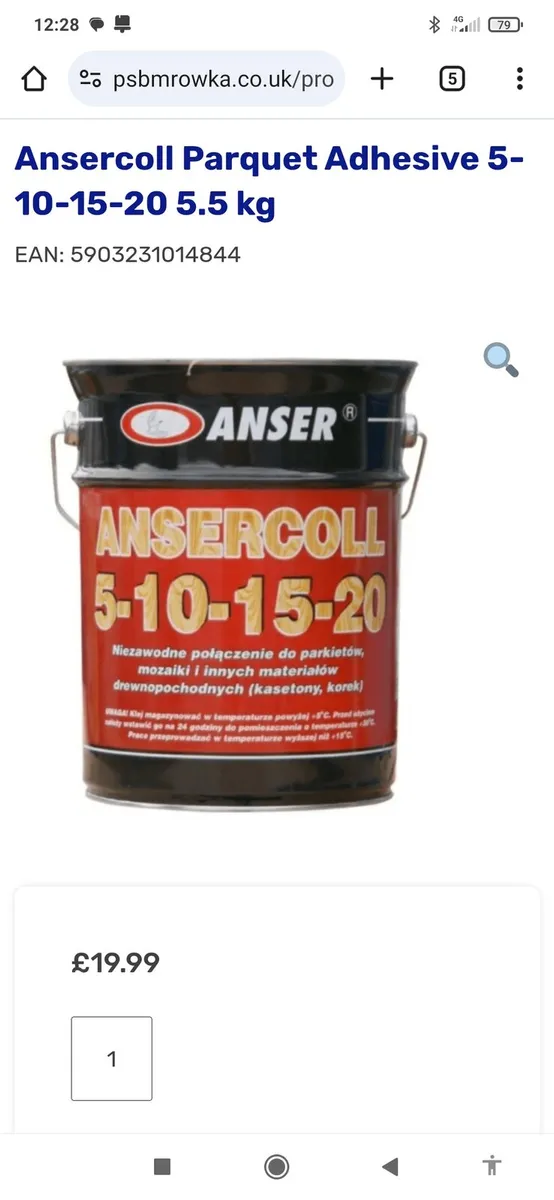Ancercoll parquet Glue 5-10-15-20 - Image 1