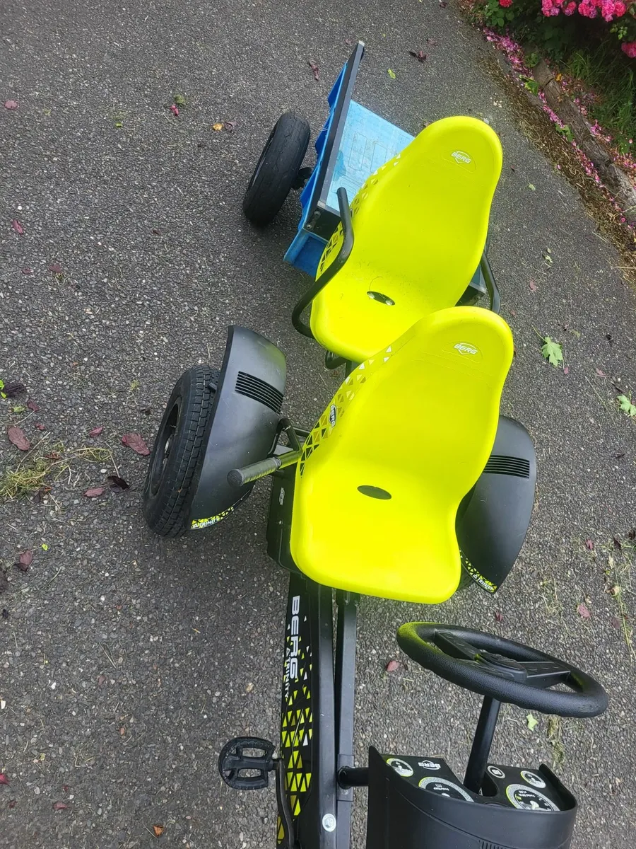 Berg Go Kart  and trailer and extra seat - Image 1