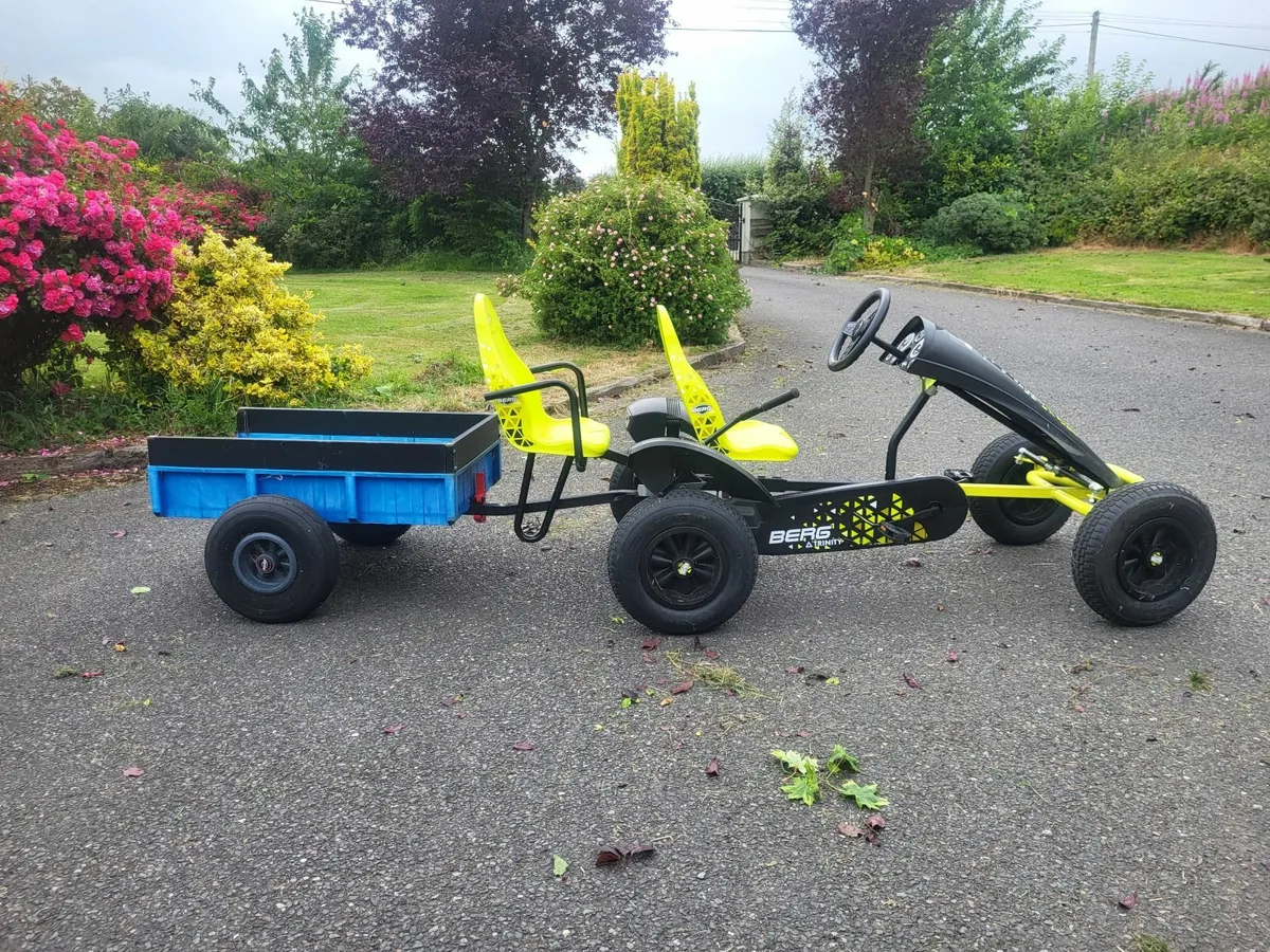 Berg Go Kart  and trailer and extra seat - Image 2