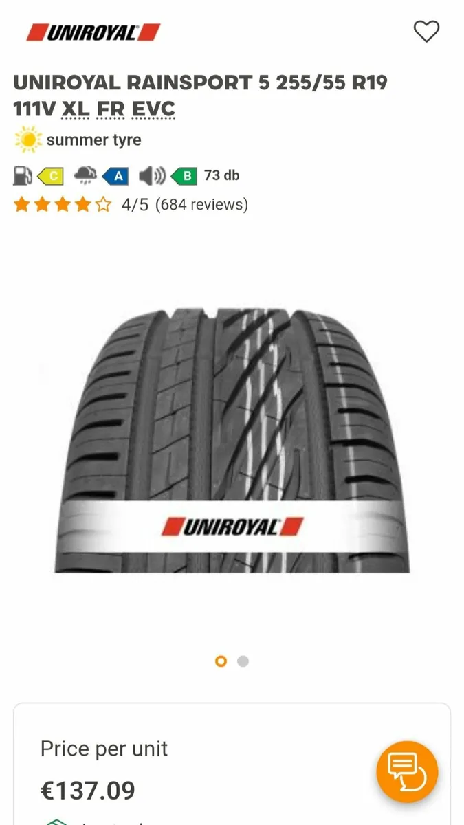 Tyres 255/55 R19 Part Worn - Image 2