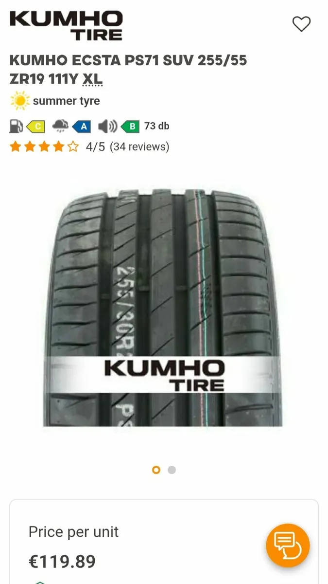 Tyres 255/55 R19 Part Worn - Image 3