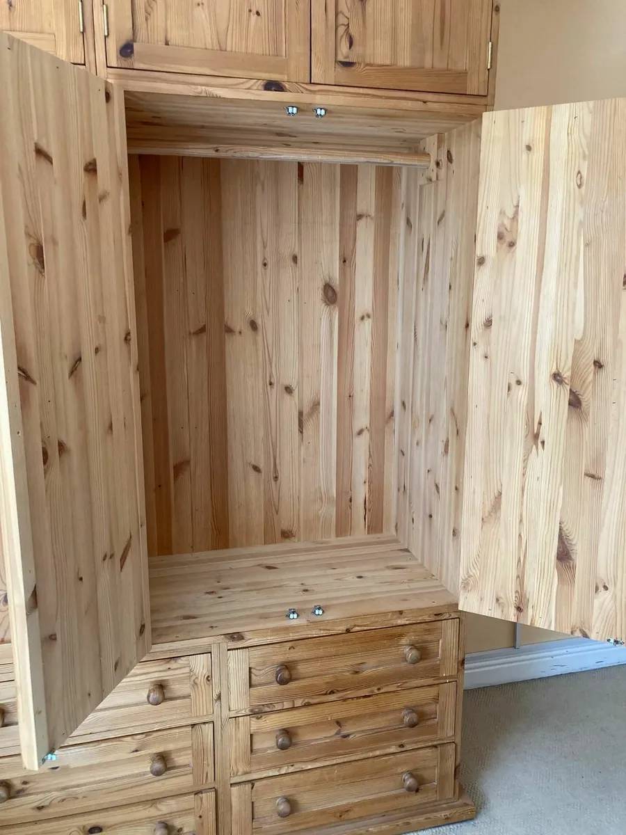 XL Solid Pine Wardrobe - Image 2