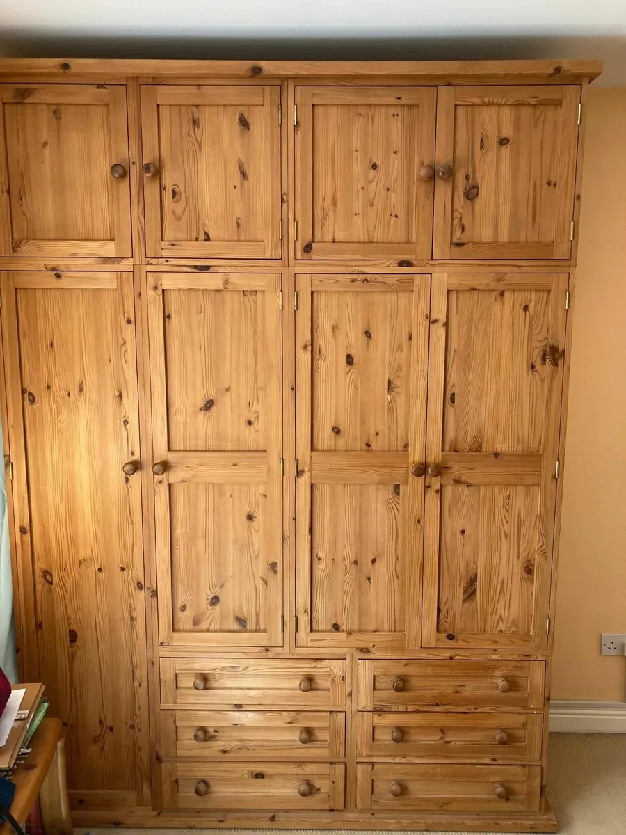 XL Solid Pine Wardrobe - Image 3