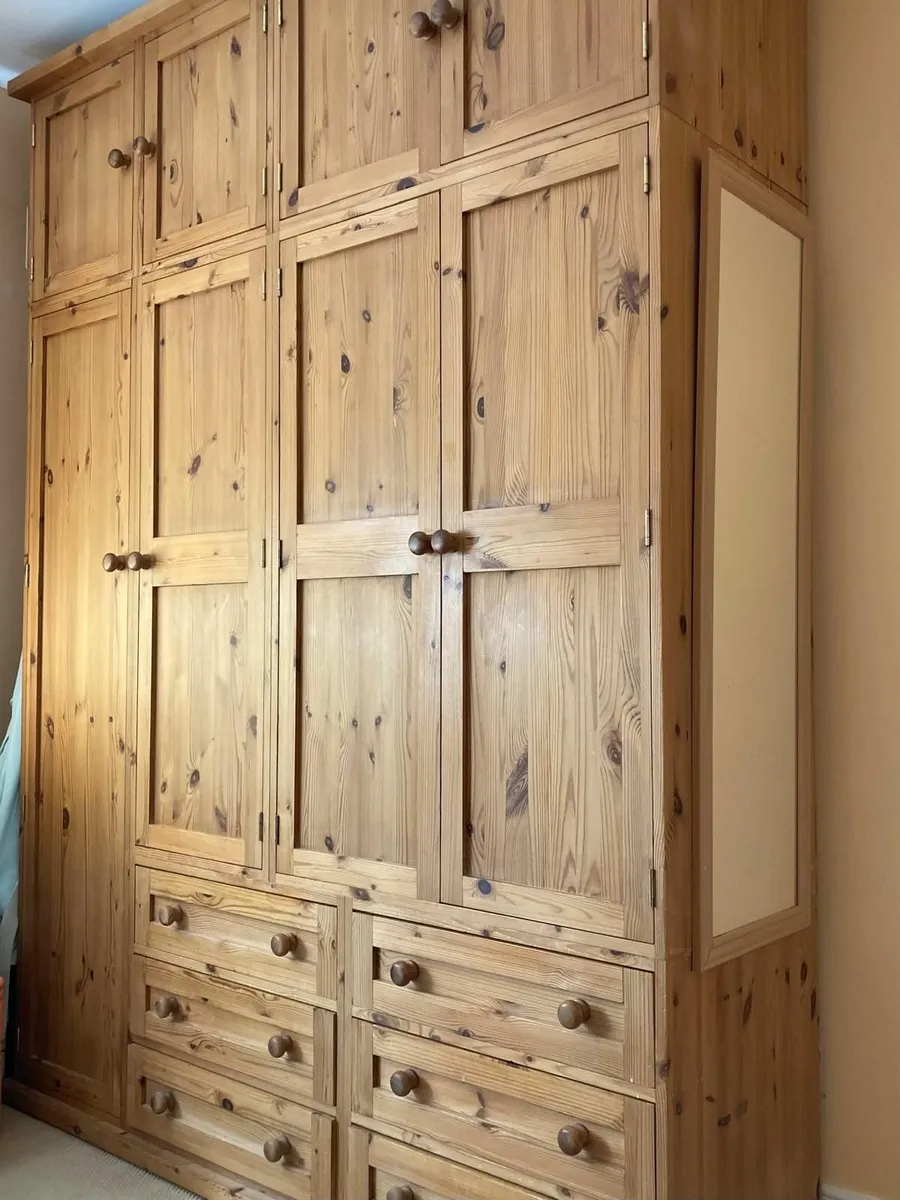 XL Solid Pine Wardrobe - Image 1