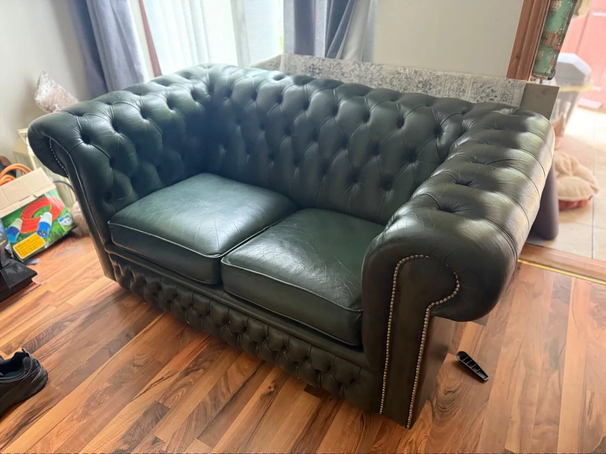 Green chesterfield set - Image 4