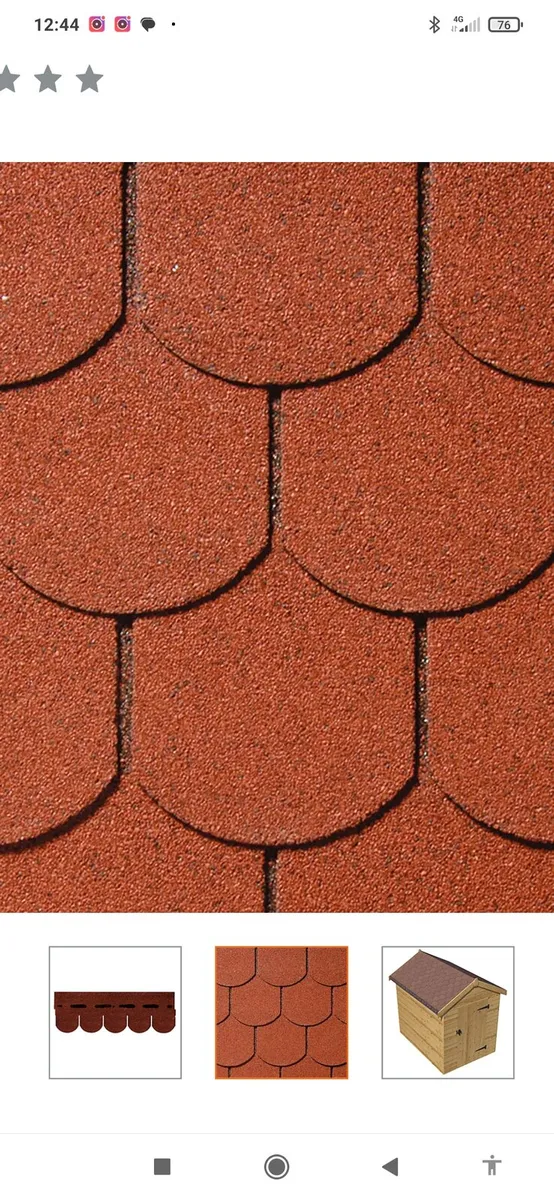 Roof shingles black and red - Image 1