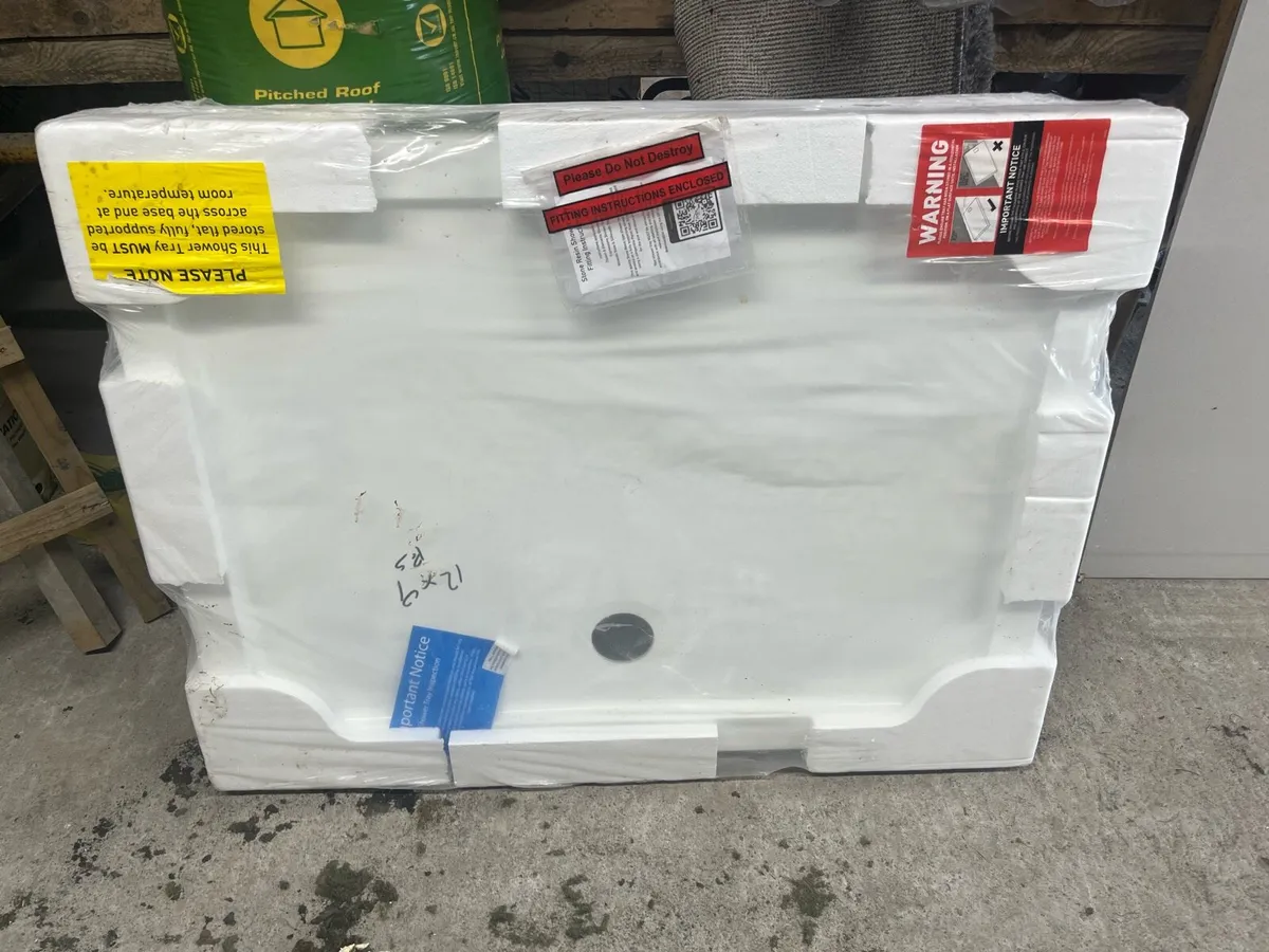 Shower tray.