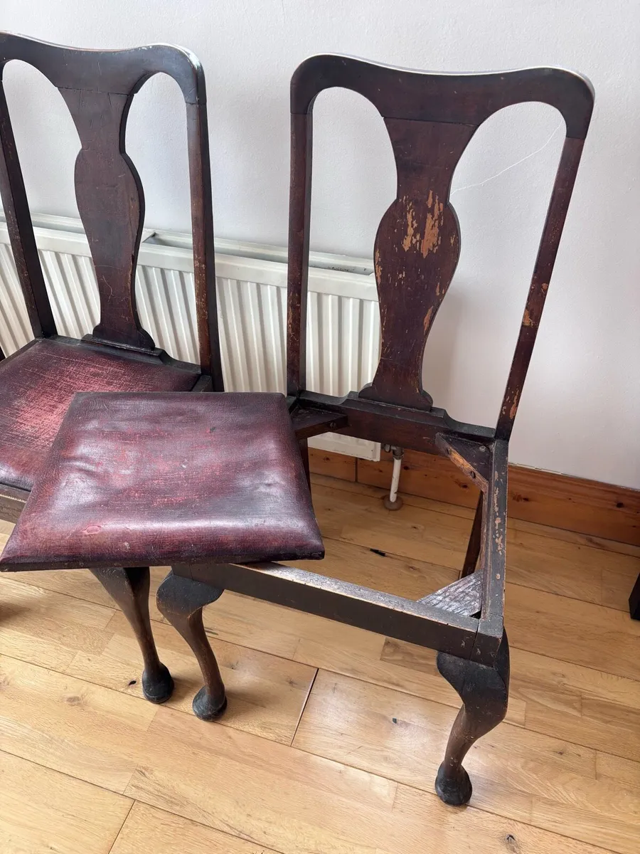 Vintage solid wood chairs - Image 2
