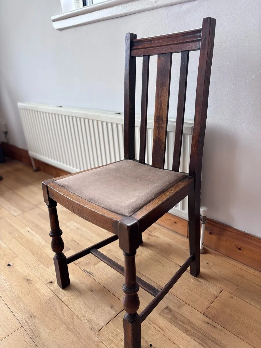 Vintage solid wood chairs - Image 4