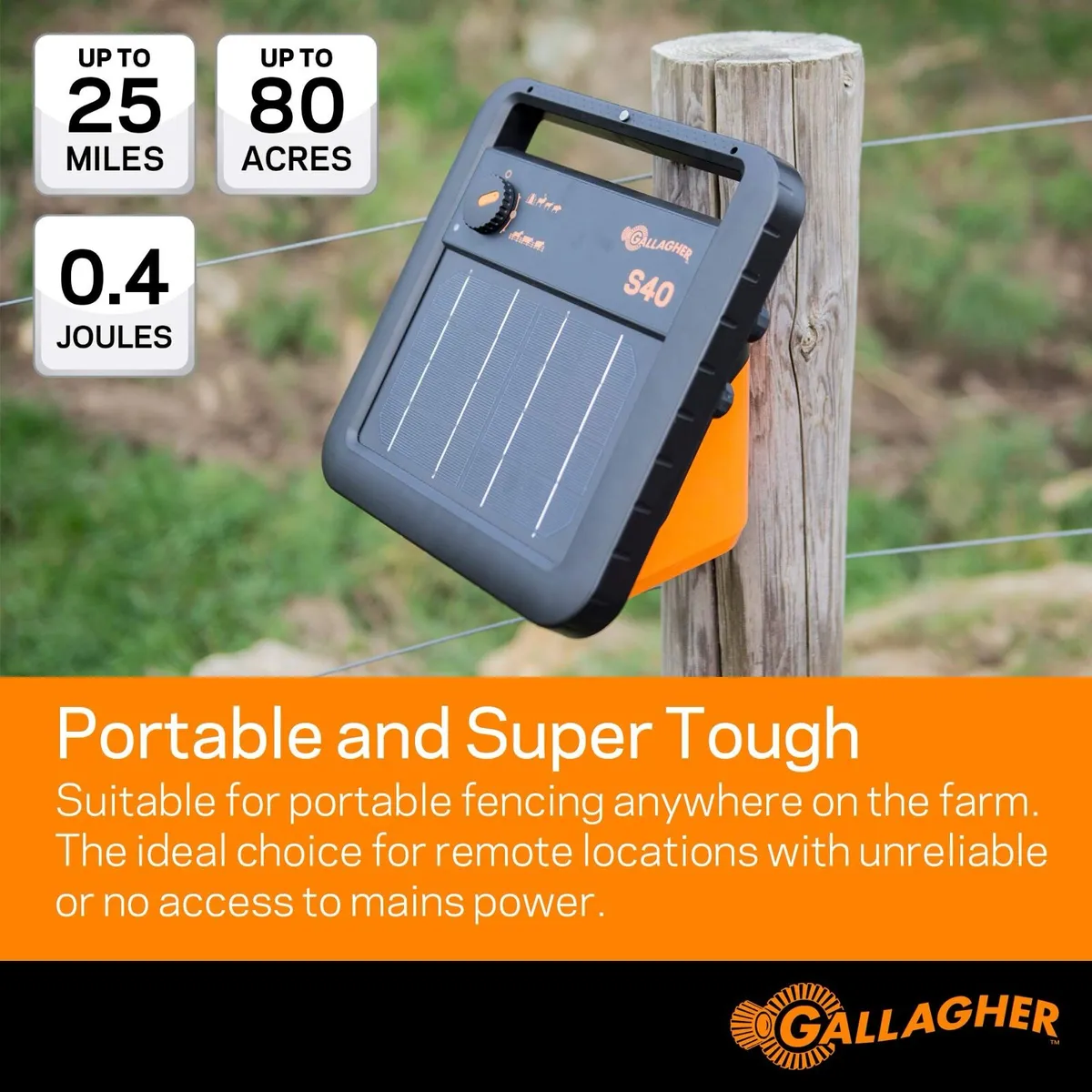 S40 Solar Fence Energizer - Image 1
