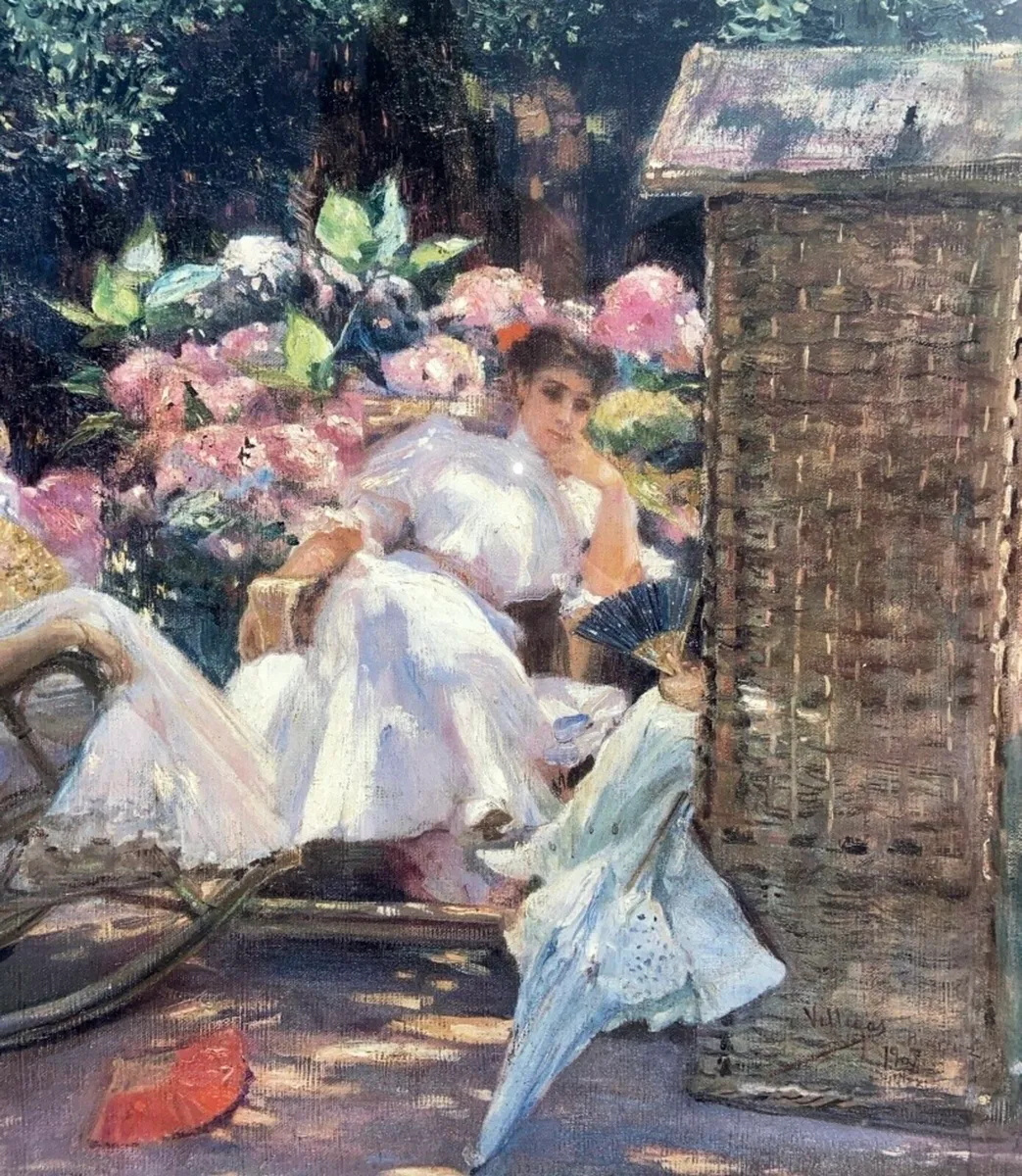 ‘Ladies in the Garden’ picture frame - Image 4