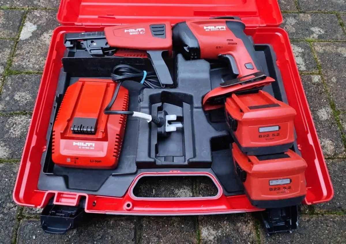 Hilti SD 5000-A22 Screwgun with 2x5.2 Ah Batteries - Image 1