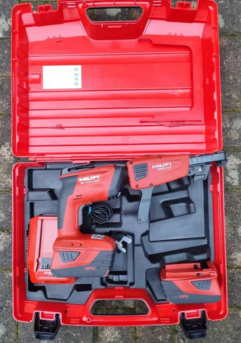 Hilti SD 5000-A22 Screwgun with 2x5.2 Ah Batteries - Image 3