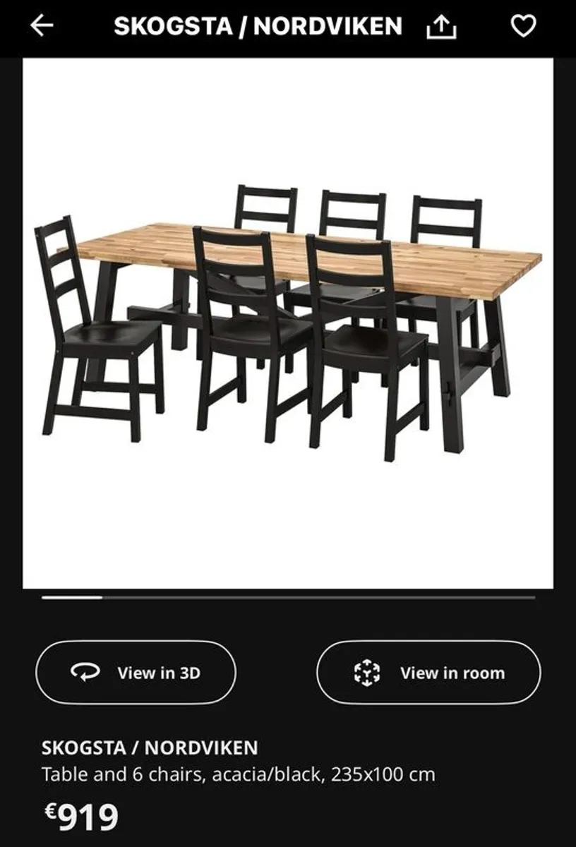 Kitchen table and chairs - Image 4