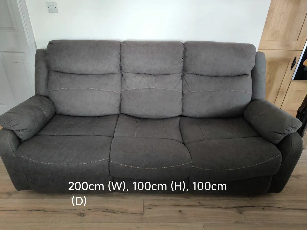 3 Seater Recliner Sofa - Image 3