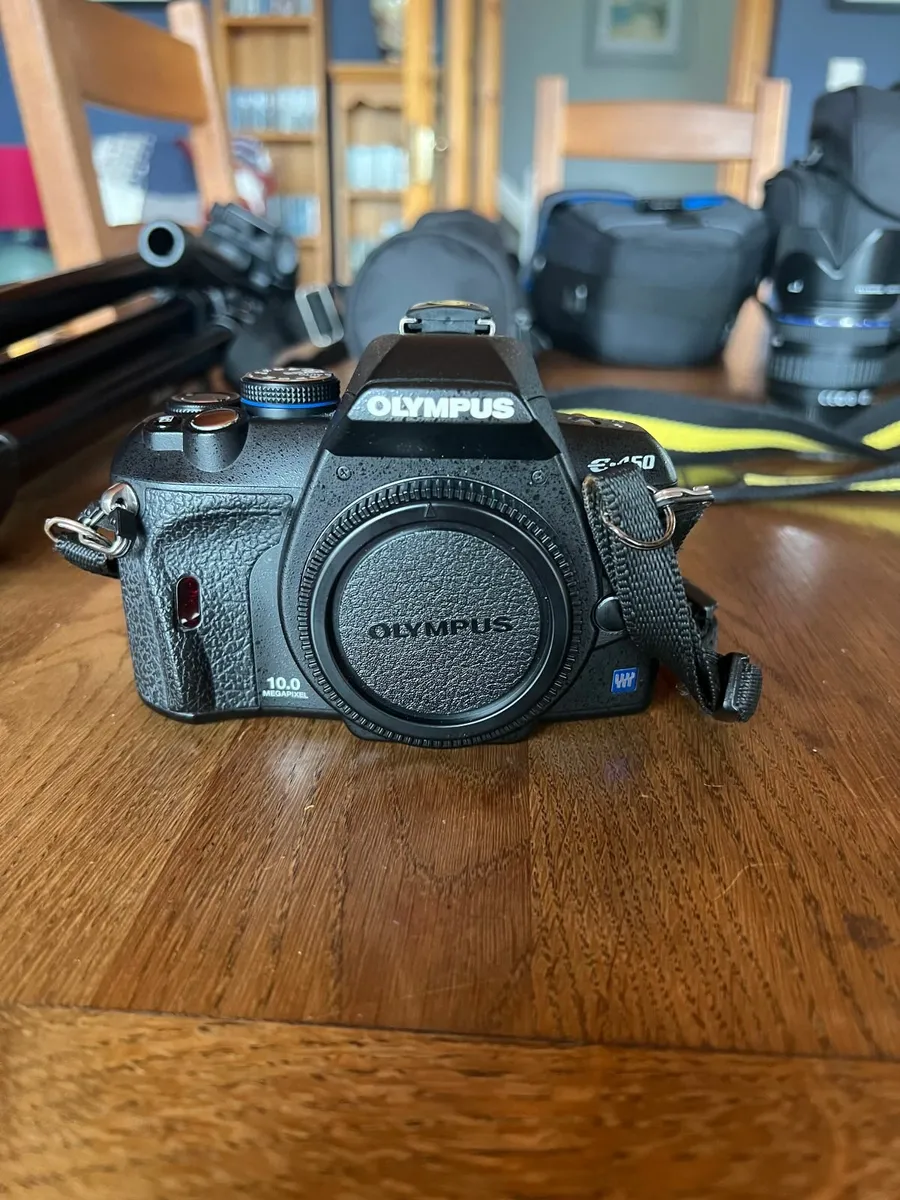 Olympus E450 DSLR Camera + 4 Lenses & Accesories - Image 2
