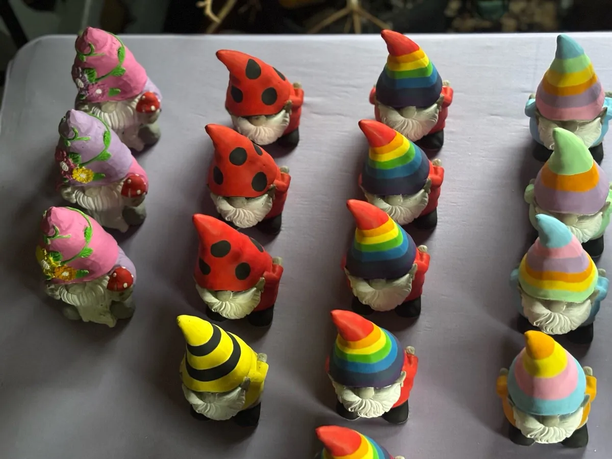Garden Gonks.Hand painted.Ornament. - Image 2