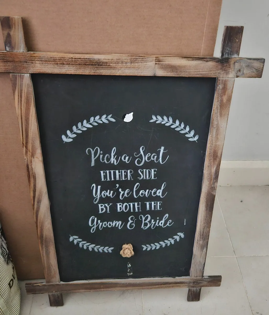 wedding sign for church