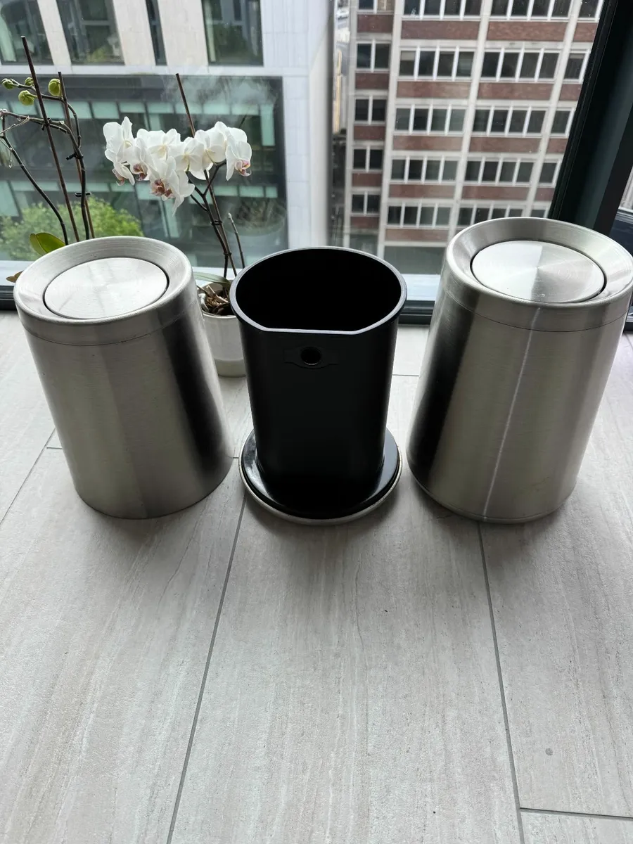 Stainless steel waste bins -Leasylife 30 Euro each - Image 1