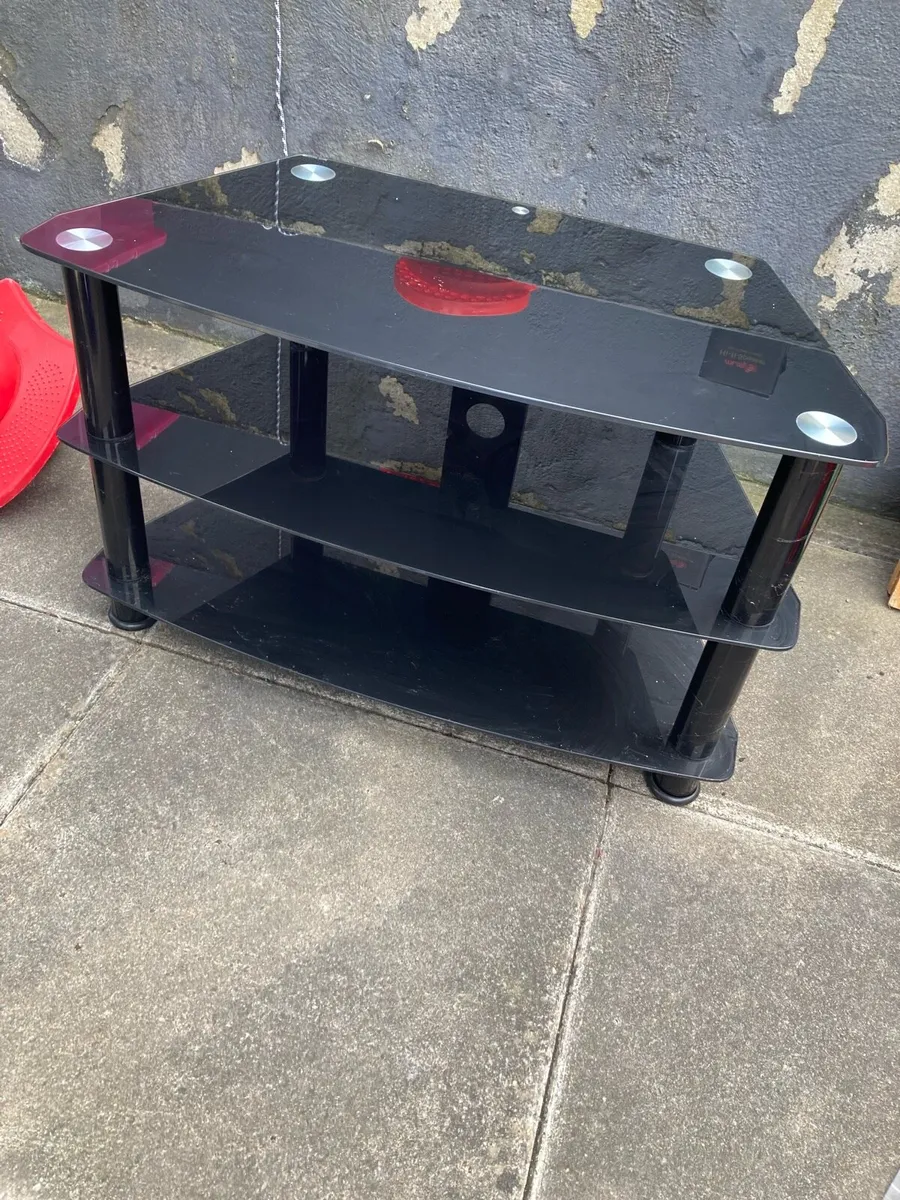Free Black glass TV Stand