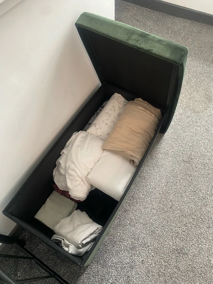 Velvet Storage Bench - Image 3