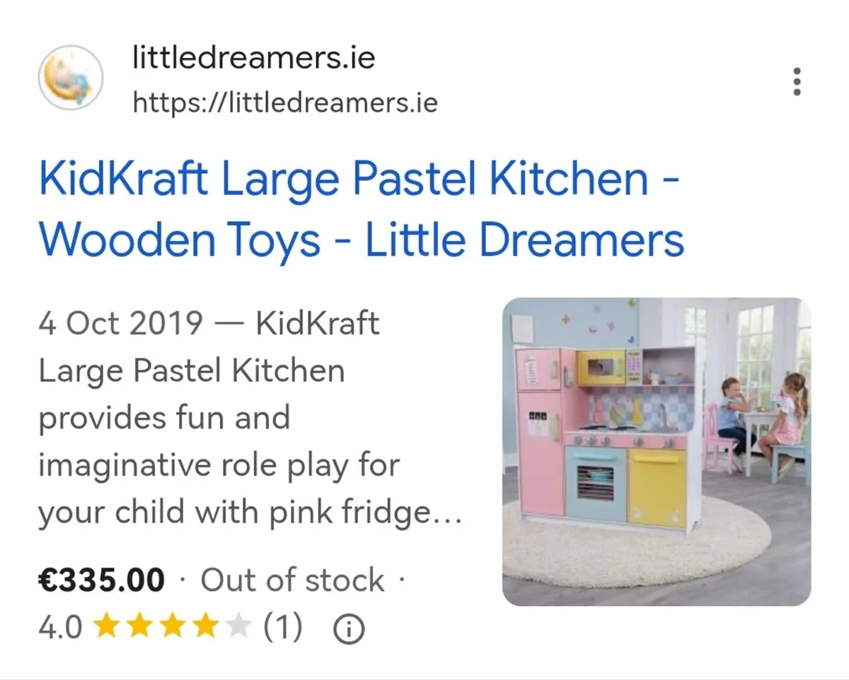 KidKraft Large Pastel Play kitchen - Image 2