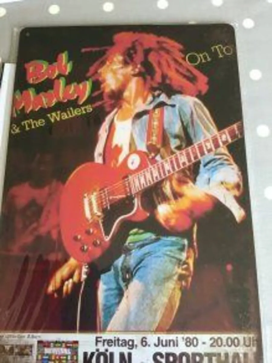 Bob Marley Metal Wall Plaque