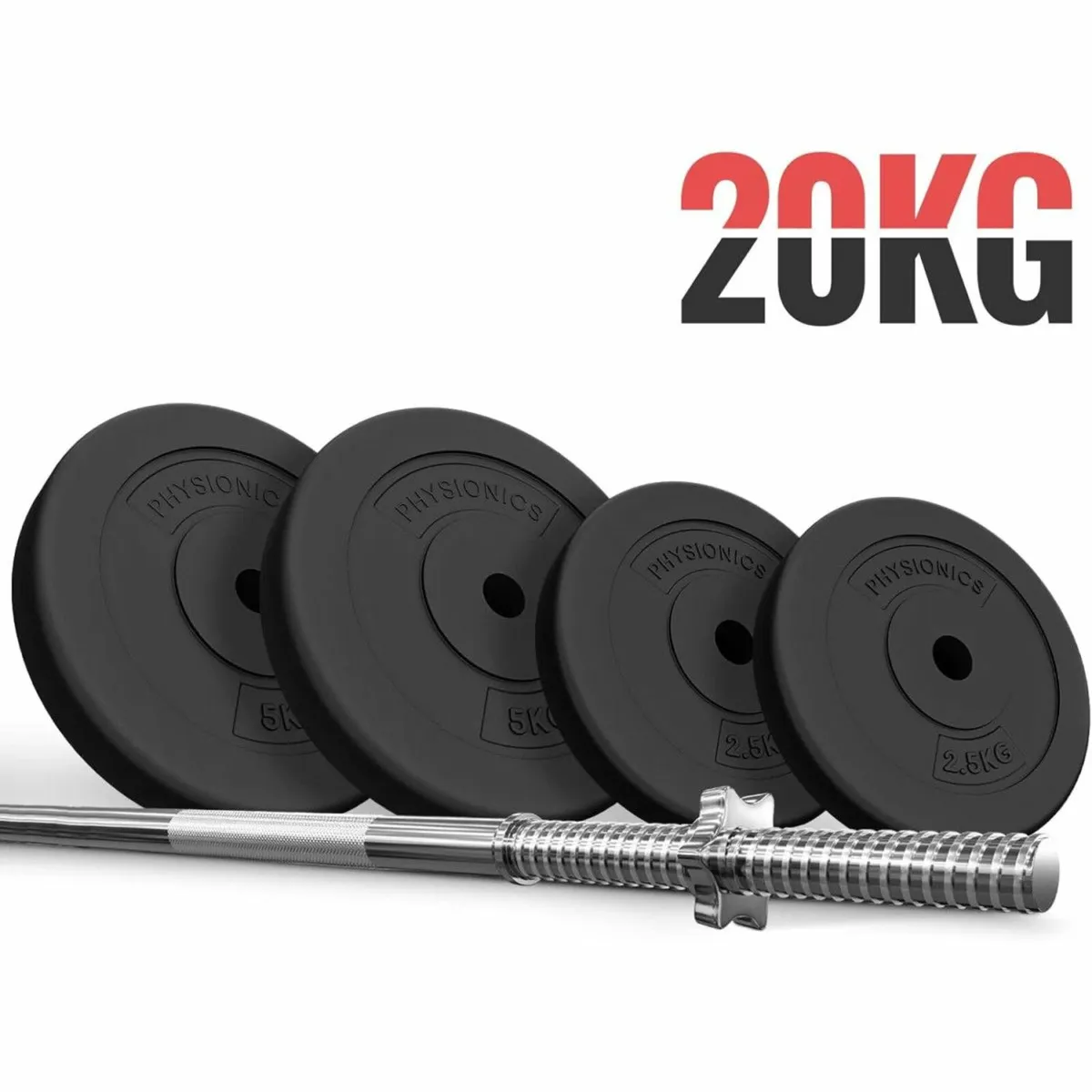 20KG WEIGHTS & BARBELL SET - FREE DELIVERY