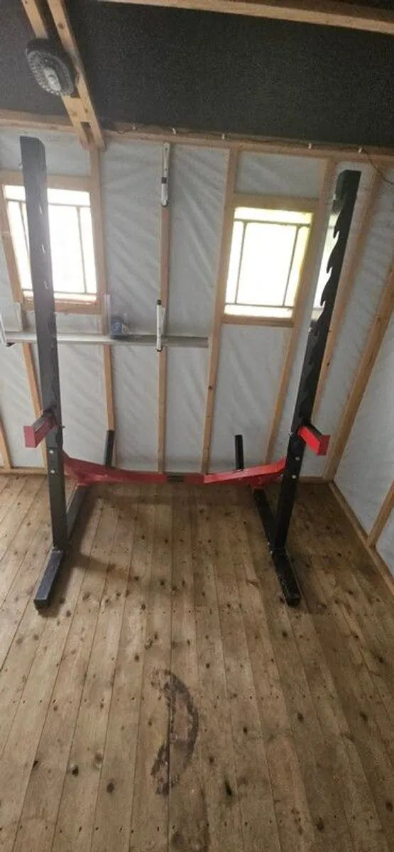 squat rack and bench - Image 1