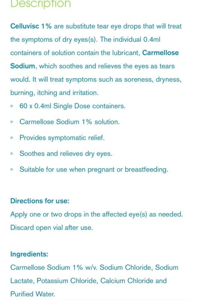 Cellulvisc eye drops - Image 3