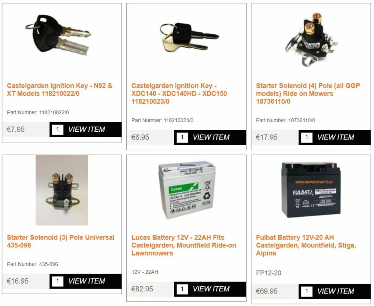Castelgarden Mountfield Stiga Honda Parts - Image 3