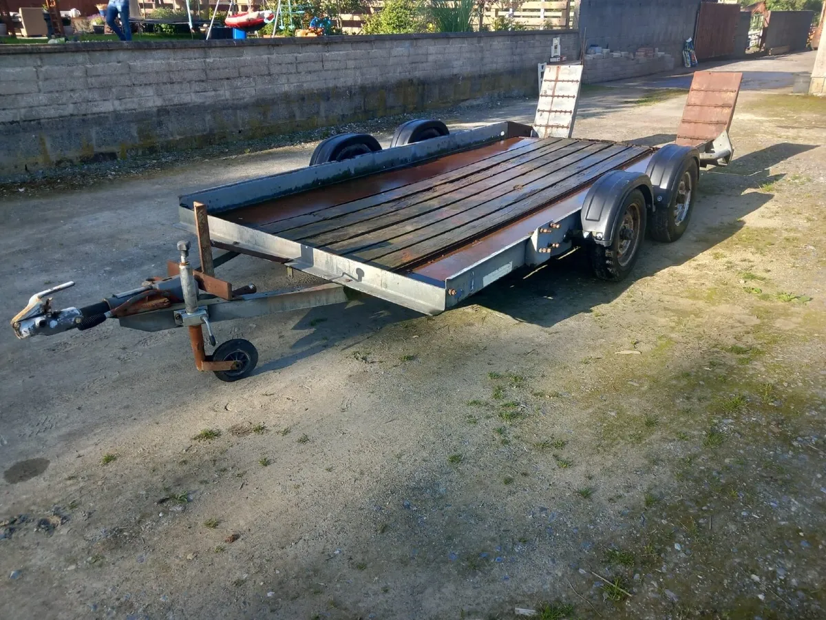 14 foot Brian James car transporter. - Image 4