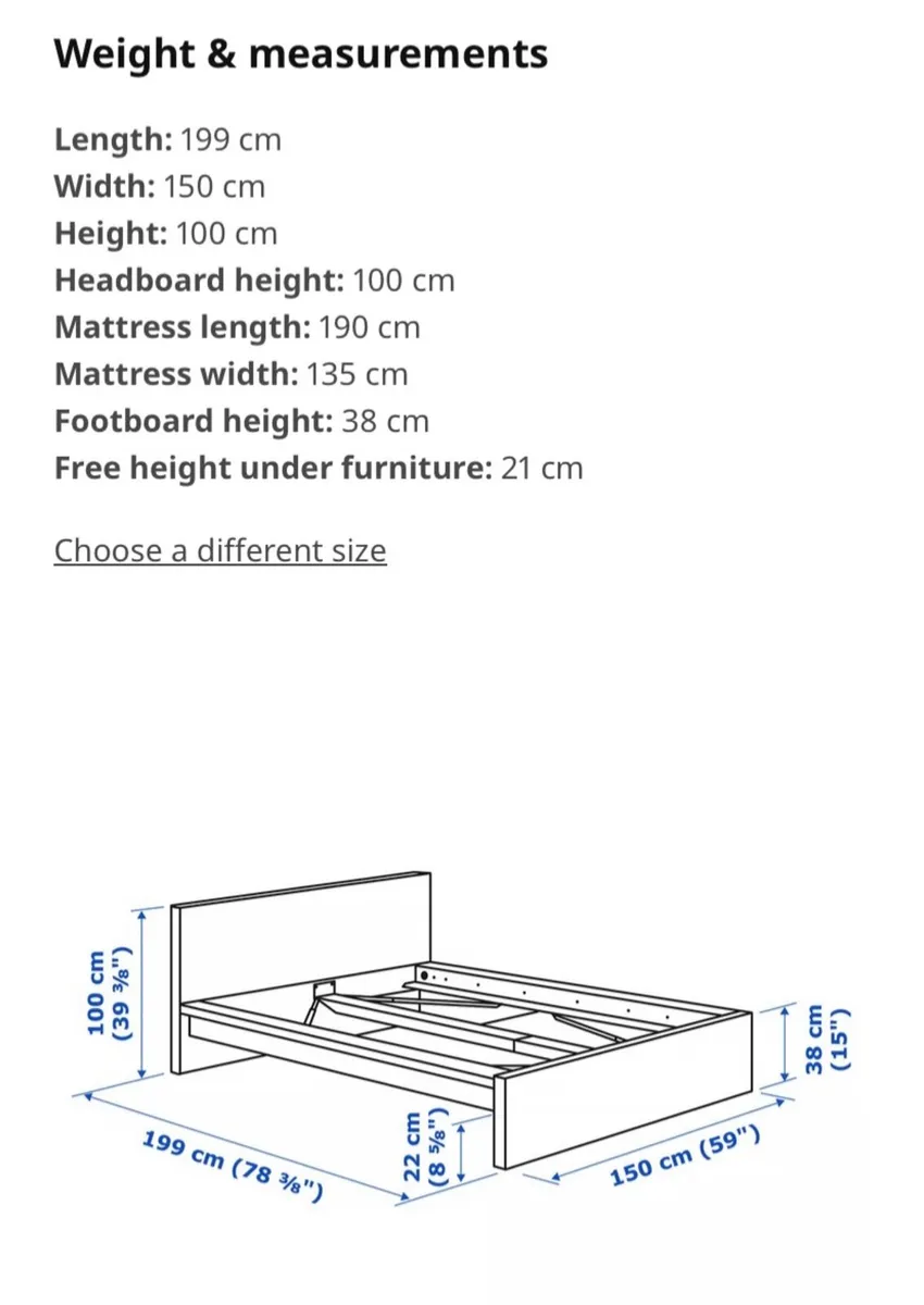 Ikea Bed Frame - Image 2