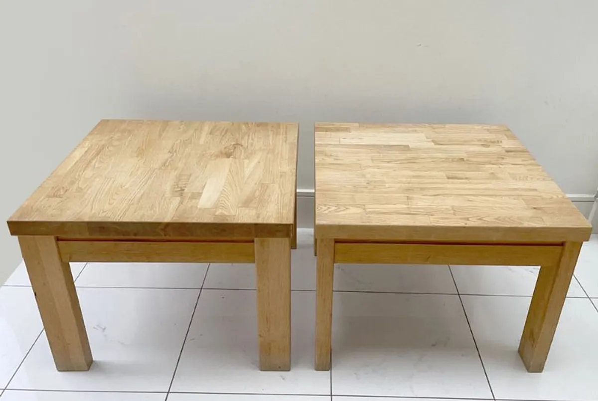 Two Oak Tables - Image 2