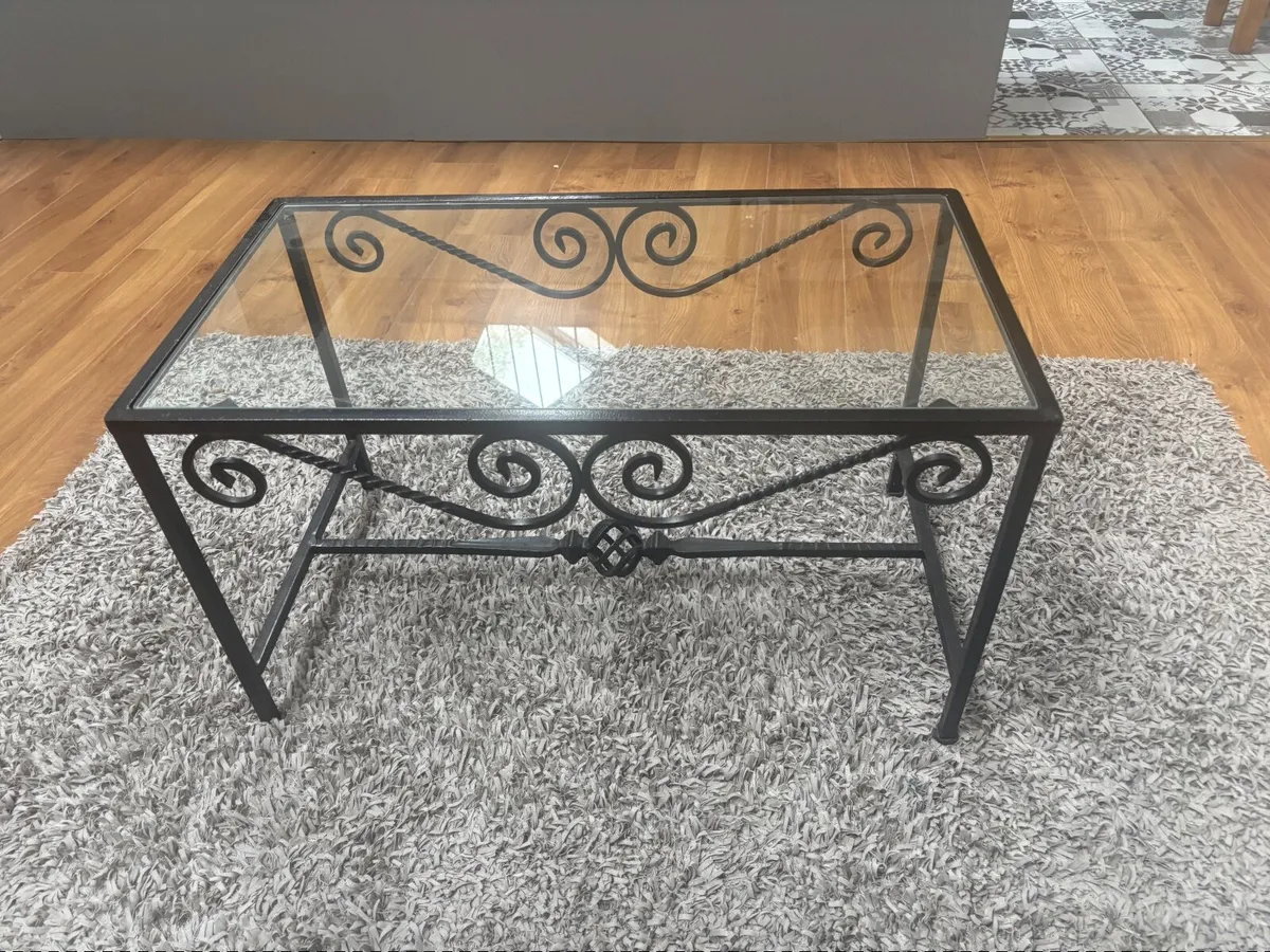 2 Wrought iron tables - Image 2
