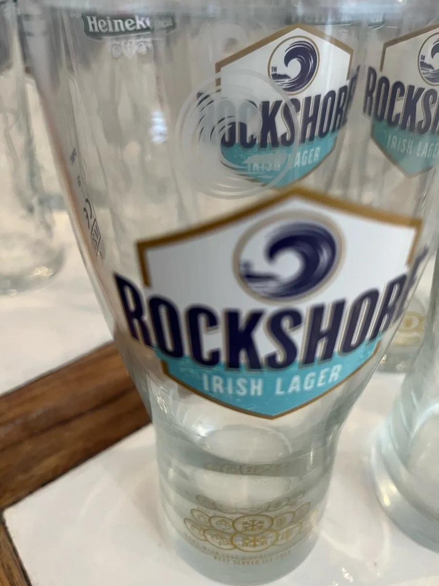 25 Beer Glasses- Heineken & Rockshore - Image 2