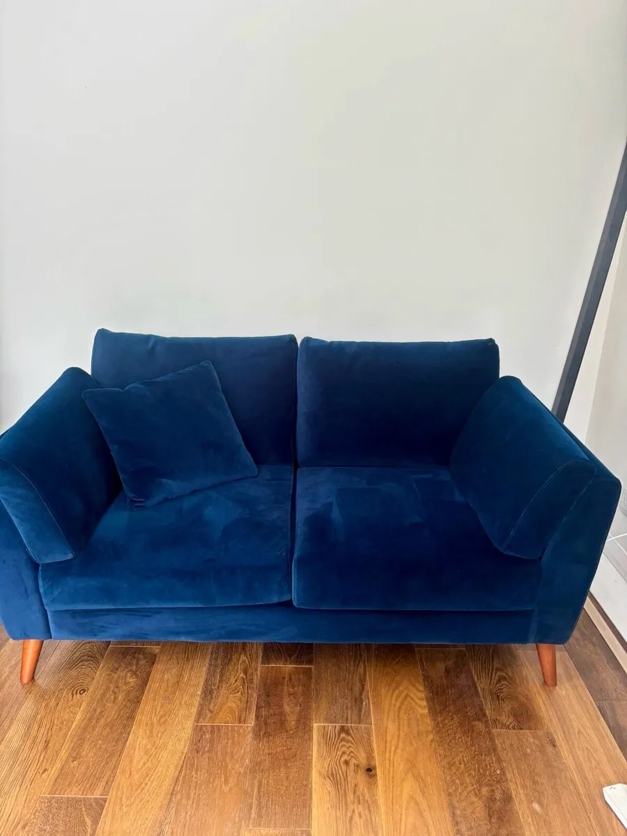 EZ living Kendal Navy velvet set - Image 2