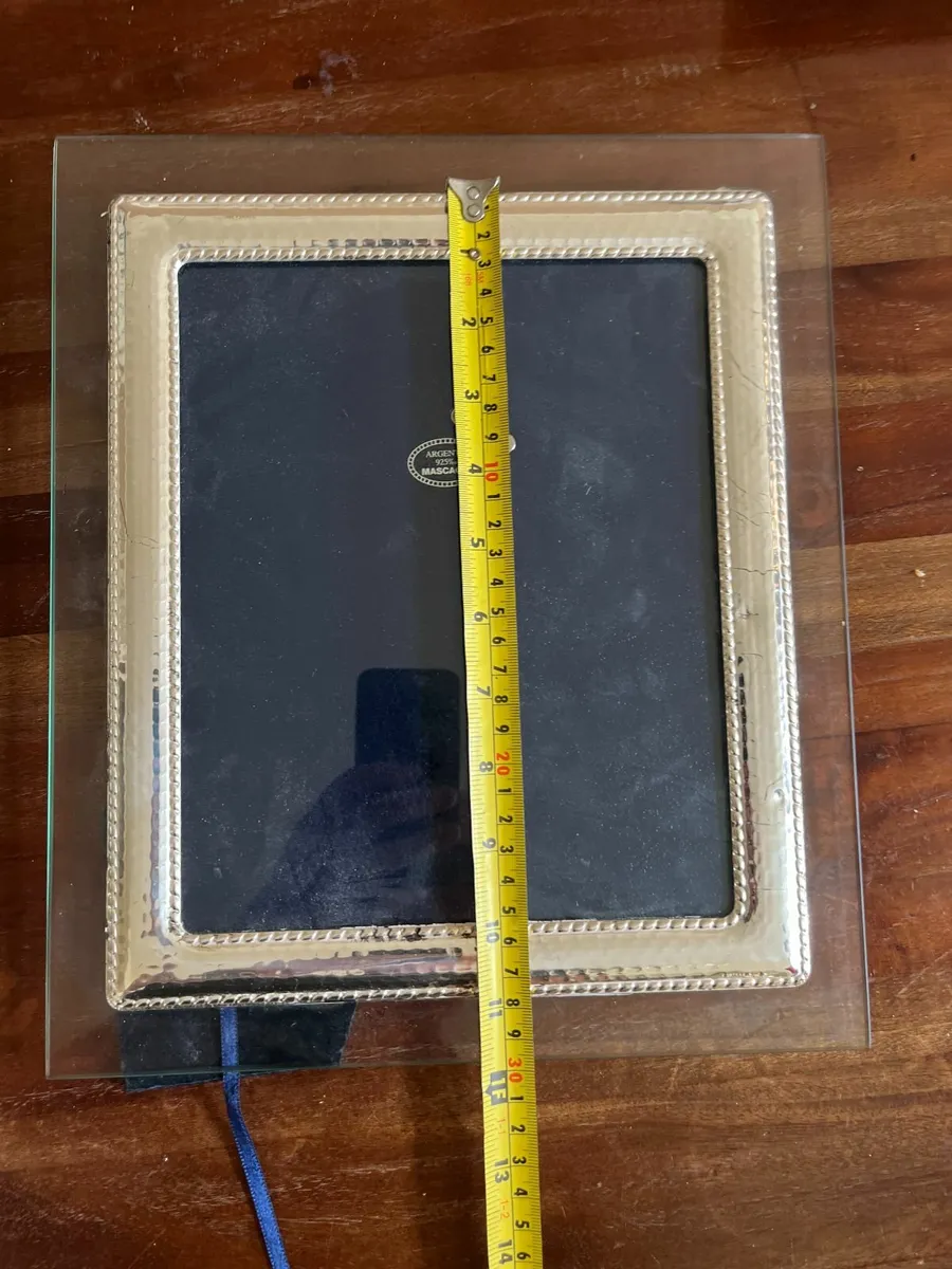 Large solid silver photo frame - Image 4