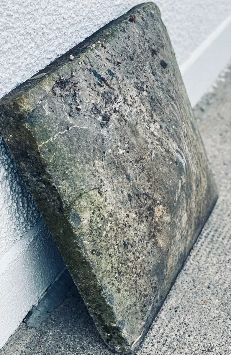 Old limestone pier cap 2 foot sq - Image 1