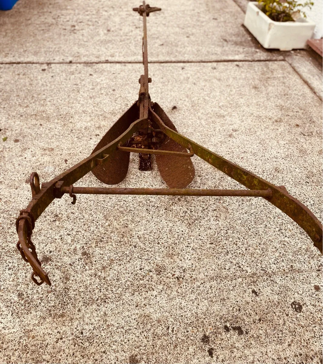 Wrought iron plough - vintage farm machinery - Image 3