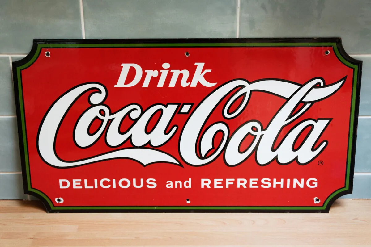 Coca-cola sign for sale - Image 2