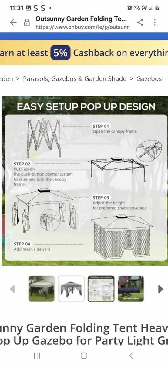 Pop up gazebo - Image 2